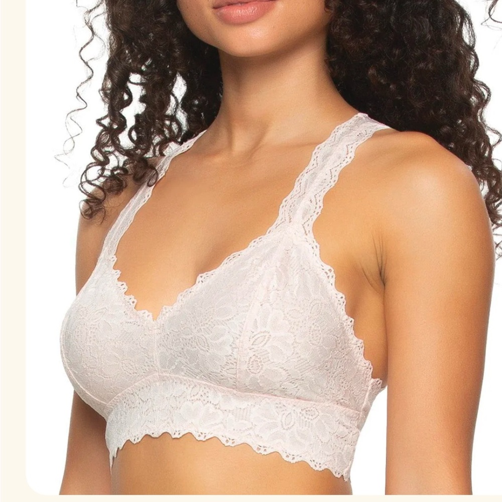 Felina Lace Bralette Trio - Black, Cream, Gray - Picture 7 of 13